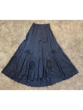 Antique Edwardian Black Mourning Skirt + Petticoat Slip 1900's Gothic Dream